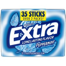 Gum Peppermint Sugar Free Chewing Gum - 35 Stick Bulk Pack