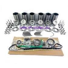 New Engine Rebuild Kit With Gasket Set Bearing For Isuzu 6SD1 6SD1T Engine Parts