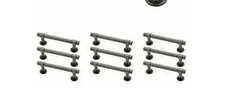 9 Pack Franklin Brass P29520K-SI-B 3" 76mm Straight Bar Pull 3" 76 mm Soft Iron