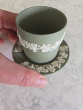 Wedgwood Sage Green Jasperware Cigarette Hold...