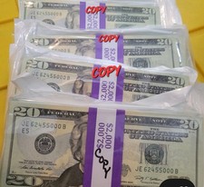 Best Replica NEW/CRISP $20 Bills Stack x 5 ($10,000) Novelty Purposes Only 