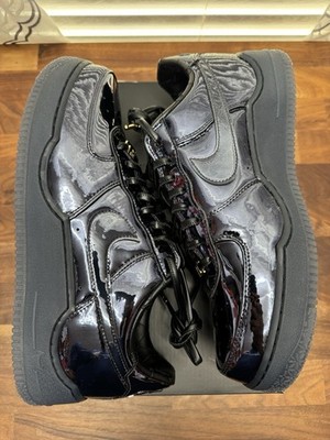 Nike Air Force 1 Low LeBron James 'Black Patent' IO6129-001 Men's Size 11 No Lid