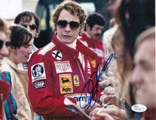 DANIEL BRUHL signed (RUSH) Niki Lauda racing movie 8X10 photo JSA COA N03138
