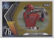 2022 Bowman Chrome Scouts Top 100 Gold Refractor 48/50 Jordyn Adams #BTP-76 17dp