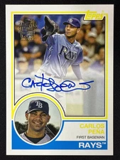 2022 Topps Archives #83FF-CP Carlos Peña Fan Favorites Autographs Auto