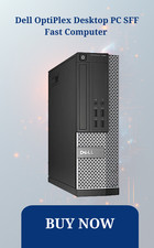 Dell OptiPlex Desktop PC SFF Fast Computer Upto 32GB RAM Upto 1TB SSD Win 11 Pro
