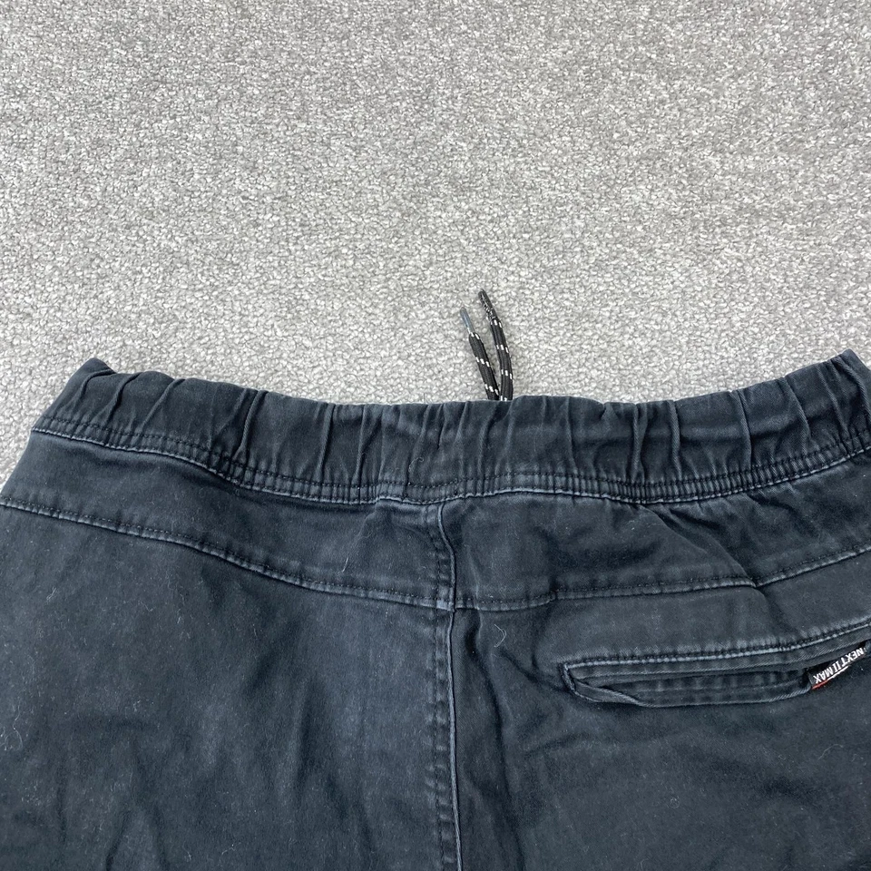 Pantalones de chándal Next II Max para hombre grandes negros cintura elástica cómodos Foto 4 de 4