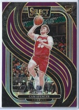 2024-25 Select Premier Level Purple Prizm #189 Cam Spencer Grizzlies RC /99