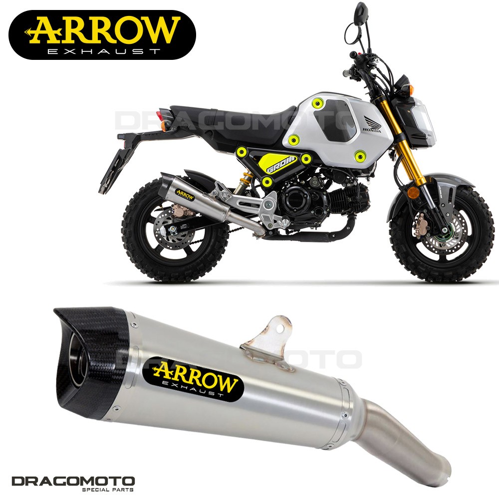 Silencieux ARROW X-KONE en acier Nichrom pour moto HONDA MSX 125 2021