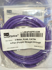 Image of Cat5e RJ45 3 mtr patch cord, Purple. Qty 5.
