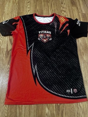 Tartarus Titans Smite Pro League Official Jersey Black Orange XL FREE SHIP