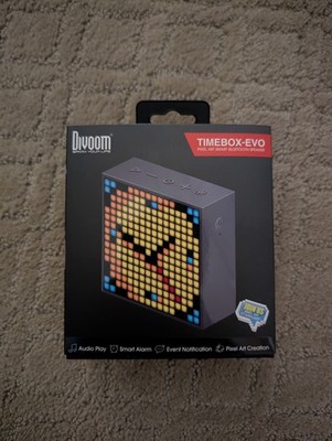 Divoom Timebox - Evo Black App Control Pixel Art Smart Bluetooth Speaker