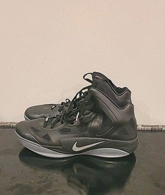 MEN'S NIKE ZOOM HYPERFUSE 2011 SPRM 469757-001 size 13 black/silver