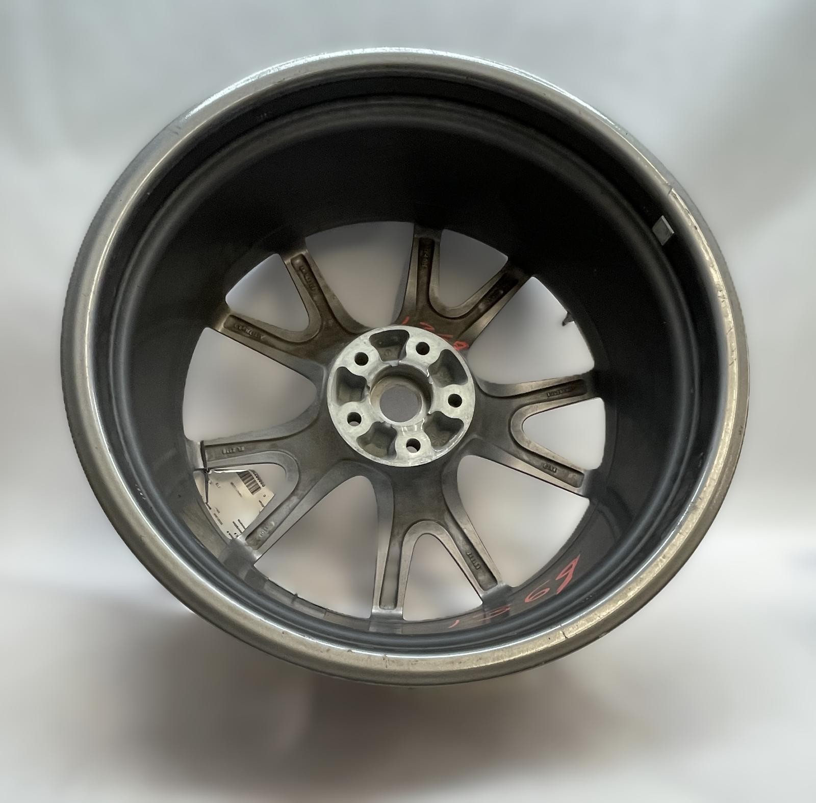 2010 FERRARI CALIFORNIA WHEEL 5 Y SPOKE MACHINED GRAY PAINTED POCKETS B-