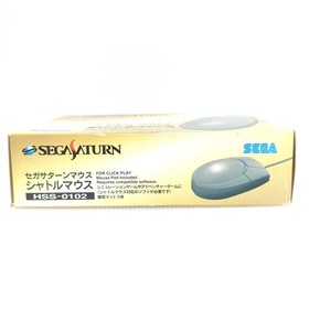Sega Saturn Gray Shuttle Mouse + Mouse Pad Set HSS-0102 w/manual box Japan