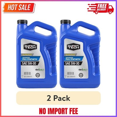 (2 pack) Super Tech Advanced Full Synthetic Motor Oil SAE 5W-30, 5 Quarts