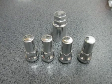 40900XL Chrome Acorn XL Long Socket Key Wheel Lock 14mm x 1.50 Set