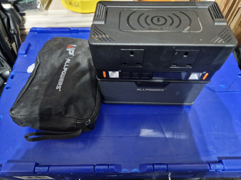 Portable Solar Generator All Powers AP-SS-005 100500 mAh 372 Wh Used a ...