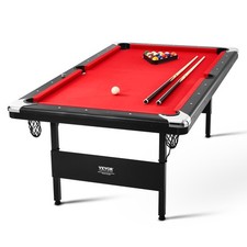 VEVOR Billardtisch 2134x1200x805mm Tragbar Familienspielzimmer Tischtennis