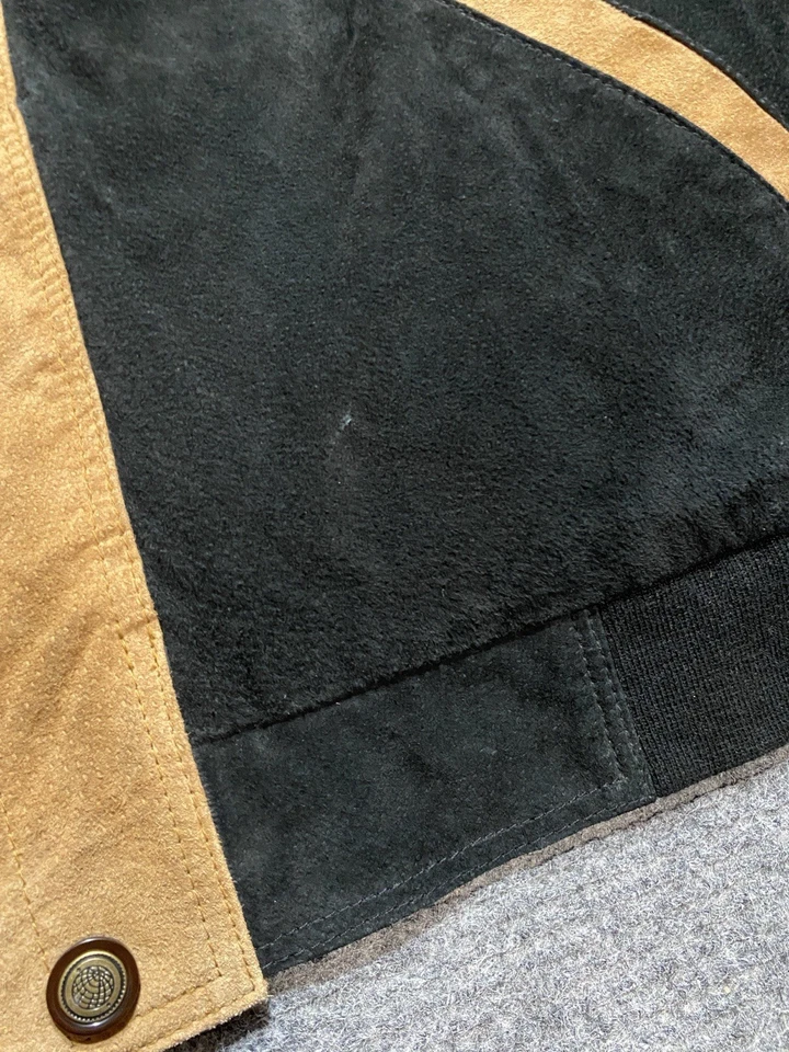 Chaqueta de Gamuza Vintage Informal Outfitters Para Hombre 3XL Cuero Azteca Occidental Años 90 Foto 3 de 4