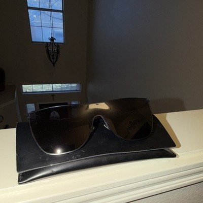 YSL Oversized Black Shield Sunglasses Saint Laurent SL 364 MASK Oversized Shield Sunglasses Black  main image 4