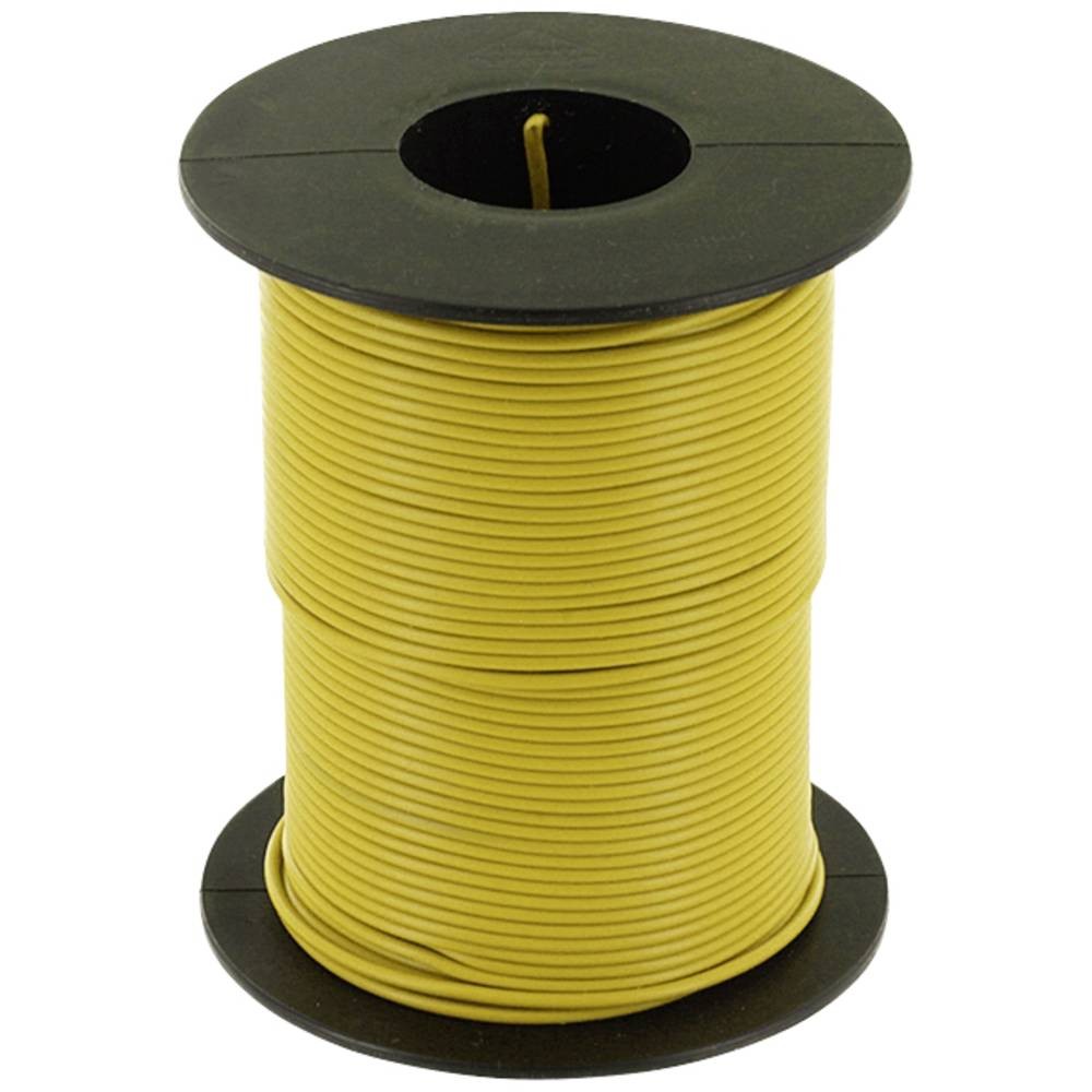 Fil de câblage jaune 0.25 mm2 econ connect pour une conductivité stable en électronique 50m