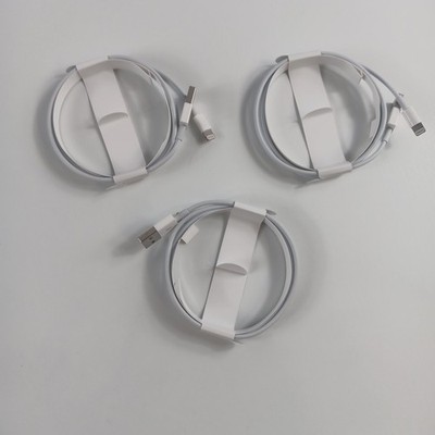 Genuine OEM Set Of 3, 20W USB-to-LIGHTNING-Cable 1m(3ft) iPhone