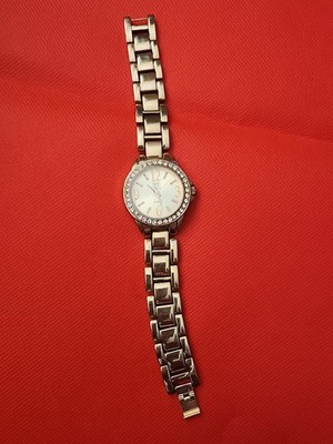 NY&C Women's Quartz Wristwatch Gold-Tone Gem-Set Bezel Analog Dress Bracelet