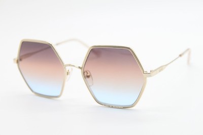 NEW LIU JO LJ118S 717 GOLD AUTHENTIC SUNGLASSES 56-18