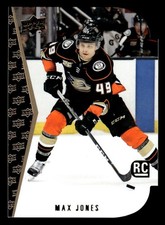 2019 UPPER DECK MAX JONES 7 MINT 1994-95 ROOKIE TRIBUTE DIE CUTS ANAHEIM DUCKS