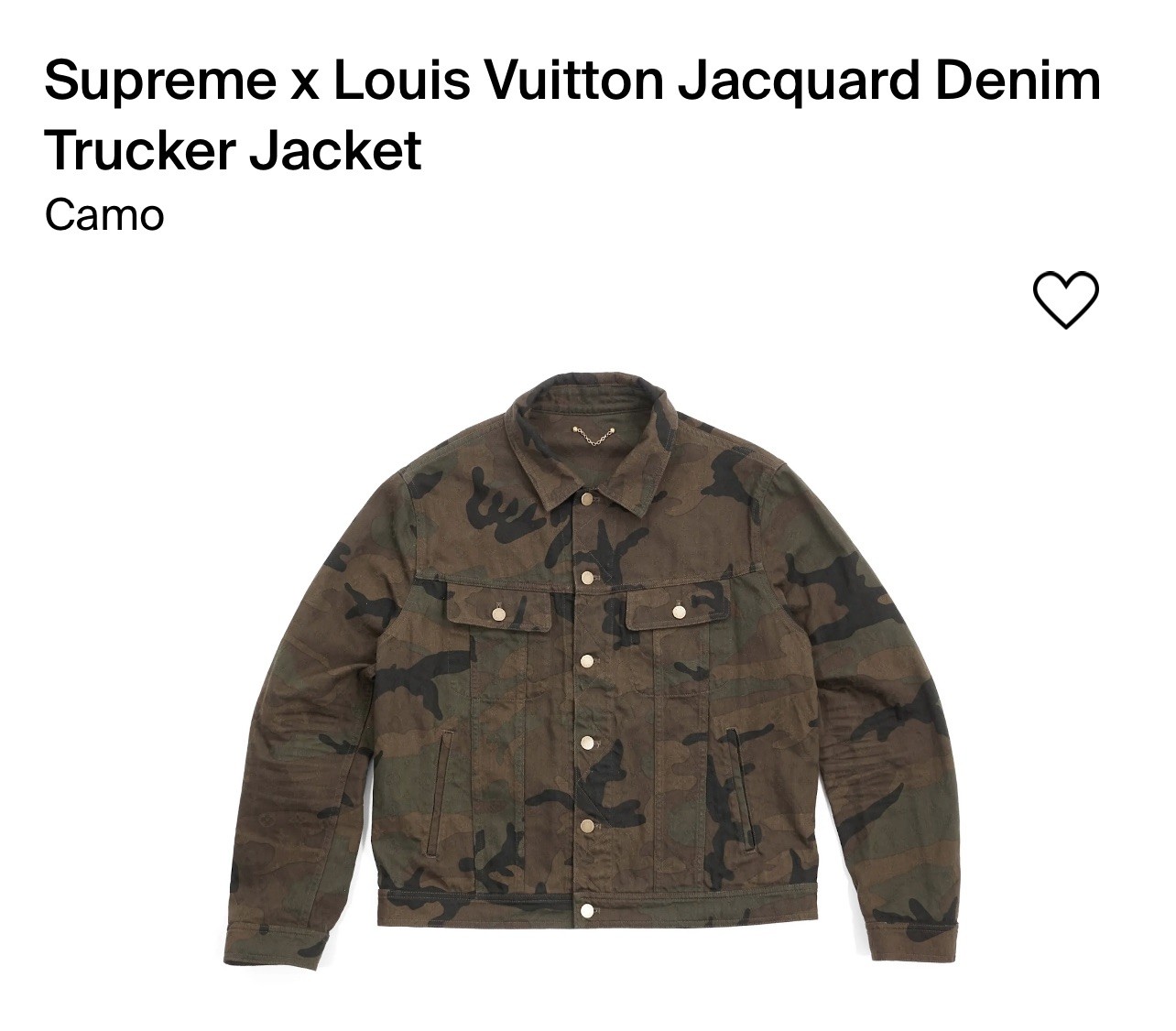 Louis Vuitton x Supreme Camouflage Monogram Denim Trucker Jacket Size 54 XL thumbnail 10
