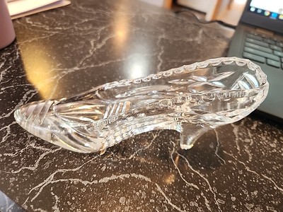 Vintage Crystal Cinderella Glass Slipper