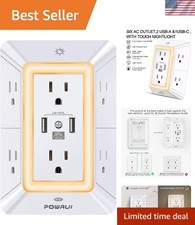Multi Plug Surge Protector 6-outlet White