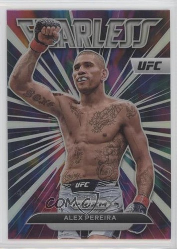 Alex Pereira [Silver] #25 card from 2023 Panini Prizm UFC Fearless