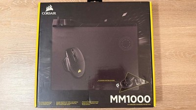 Corsair MM1000 Qi Wireless Charging Mouse Pad Gaming Mauspad Smartphone Adapter