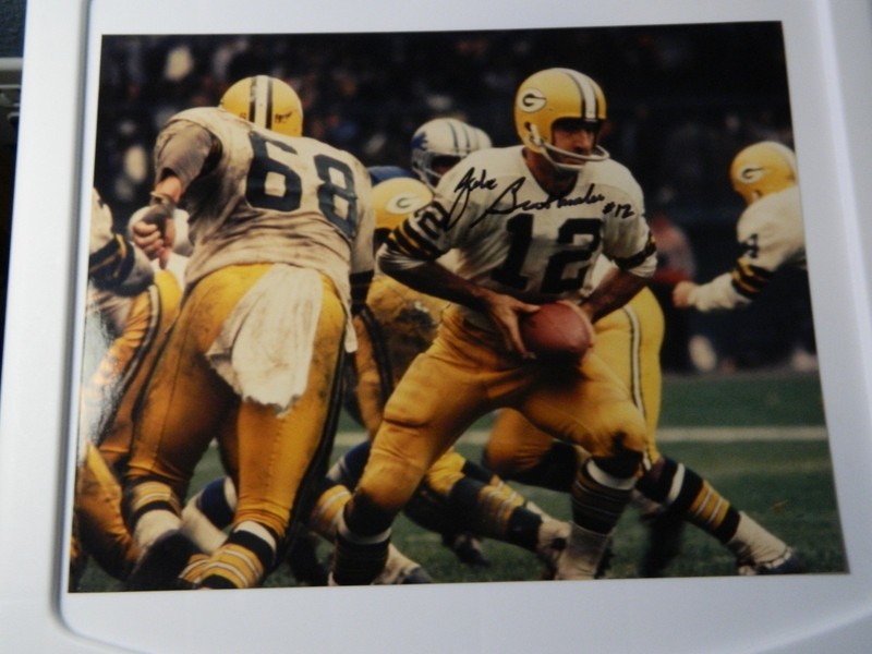 Green Bay Packers Zeke Bratkowski autographed 8X10 color photo