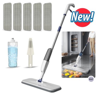 Spray Mop for Floor Cleaning with 5 Washable Pads Flat Floor Mop with Sprayer