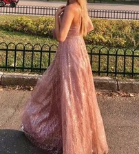 Princess Style Dress Pink Sparkling M-L Speci...