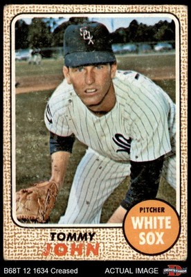 1968 Topps #72 Tommy John * White Sox COMMON VARIATION 2.5 - GD+