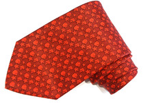BROOKS BROTHERS RED SILK MEN'S Neck Tie W: 3 3/4 " BY L: 59 " MADE IN USA