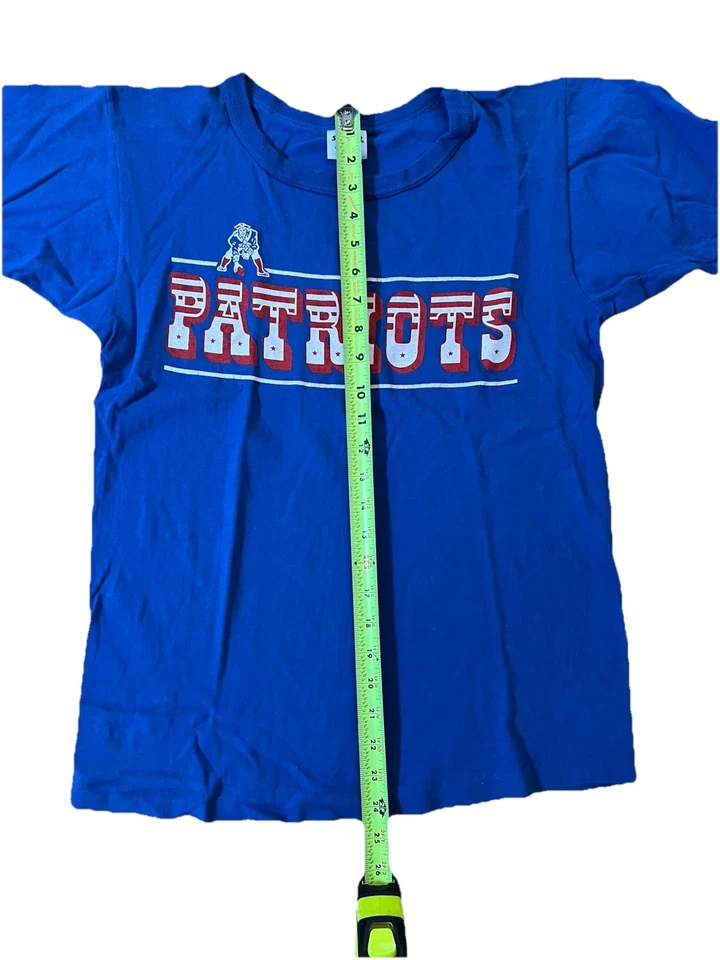 Camiseta Starter New England Patriots en azul con gráficos rojos y blancos Foto 3 de 4