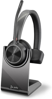 Poly Voyager 4310, Wireless UC Headset and Charging Dock - One Ear Bluetooth