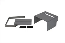 Chrome Slotted Battery Cover Kit fits Harley Davidson