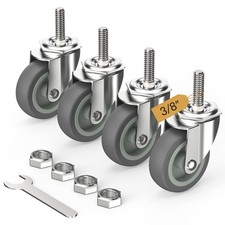 3 Inch Heavy Duty Caster Wheels Set of 4, 600lbs Capacity, Swivel Casters Set
