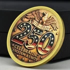 1776-2026 USA 250 Years Freedom Coin | Eagle Liberty Bell Collectible Medal