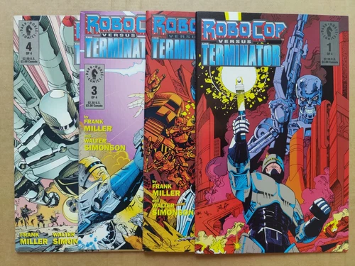 ROBOCOP VS. THE TERMINATOR 1-4 1992 Dark Horse MILLER 1 VF 2 FN+ 3 FN/VF 4 FN 