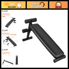 Adjustable Decline Ab Bench for Home Gym - Multi-Purpose Sit-Up  Core Strength
