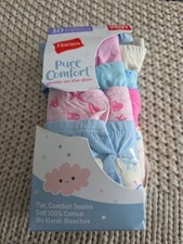 Hanes 10x Pure Comfort Tagless Briefs Toddler Girl's 2T-3T Underwear Panties