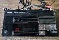 Vintage Toshiba Compact Disc CD Player Model XR-J9 Portable Powers On