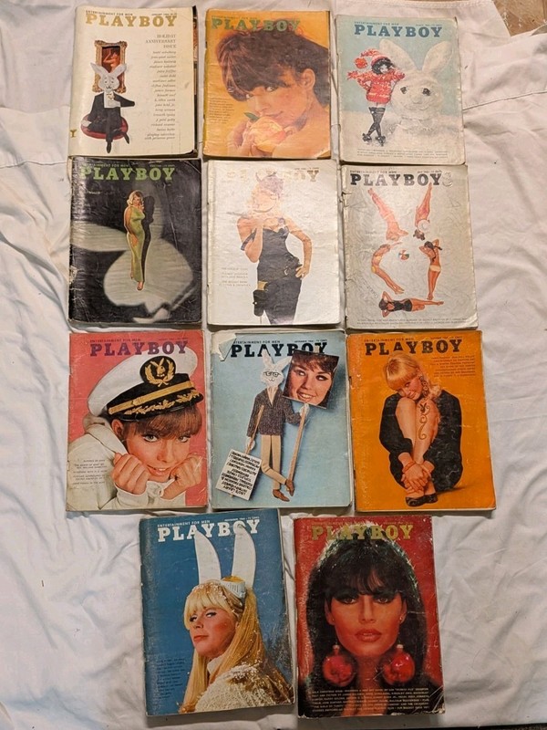 1966 Playboy Magazine Lot 11 out of 12 Collector Set (missing April)
